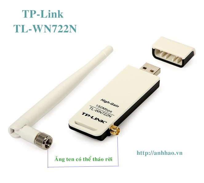USB thu Wifi TP-Link TL-WN722N chính hãng